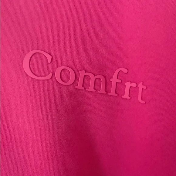 Comfort-Embroidered Pink Hoodie - Women - Picture 3 of 5